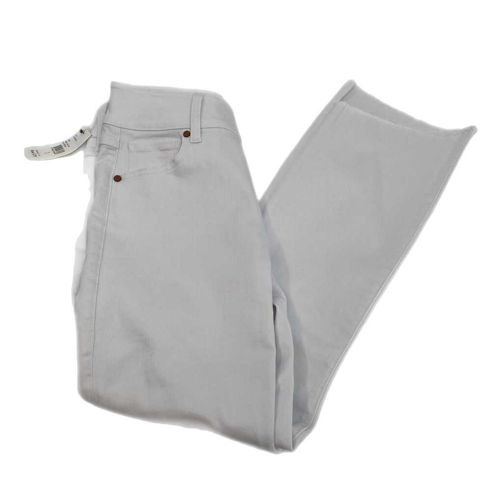 CAbi White Straight Leg Pants High Low Crop | Womens 2